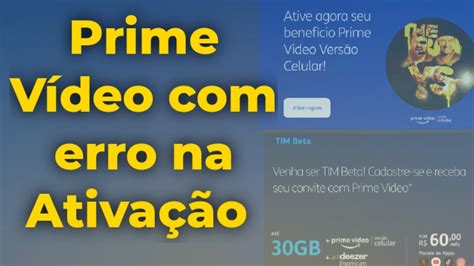 tim beta prime video inativo